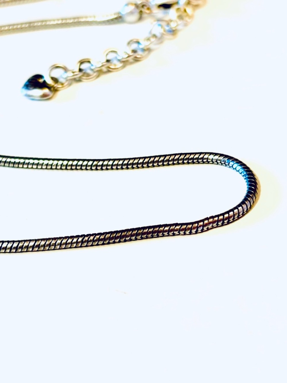 Brighton Mini Charm Heart necklace Fits mini & regular charms Silver Retired - Picture 2 of 9